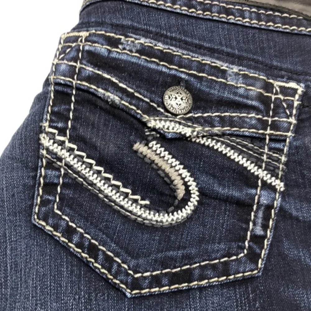 SILVER JEANS SUKI MID CAPRIS 28x22⭐️